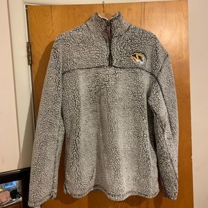 euc mizzou quarter zip sherpa